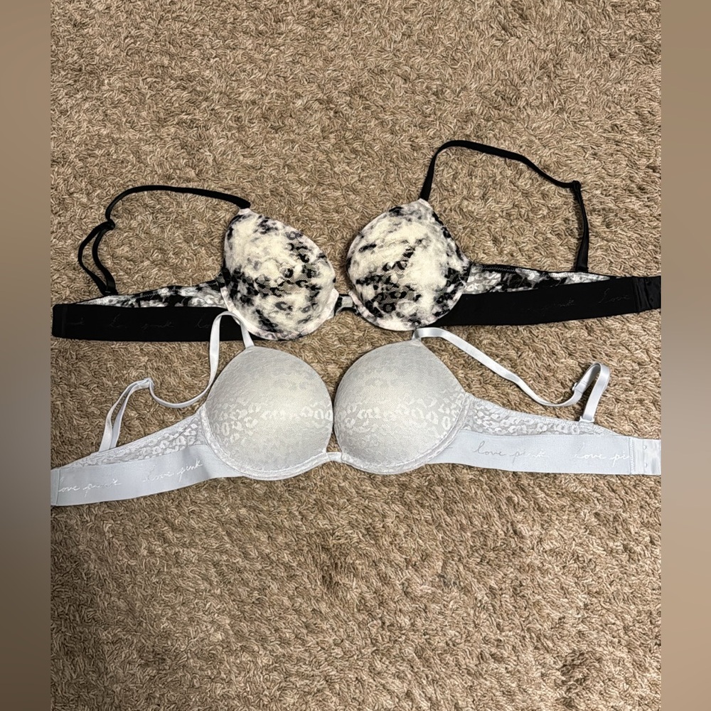 VS Pink push up bras